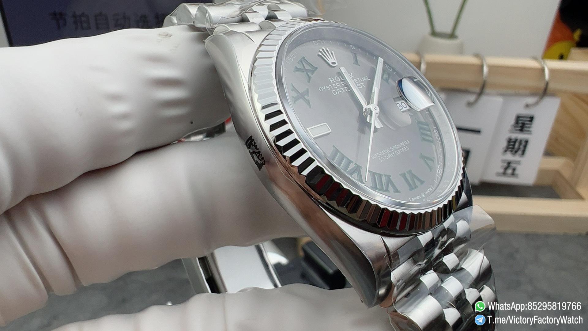 VF Watches DateJust 41MM 126334 Wimbledon Slate Dial Roman Indexes Jubilee Bracelet DanDong 3235 Movement 04 VF Watches DateJust 41MM 126334 Wimbledon Slate Dial Roman Indexes Jubilee Bracelet DanDong 3235 Movement 04