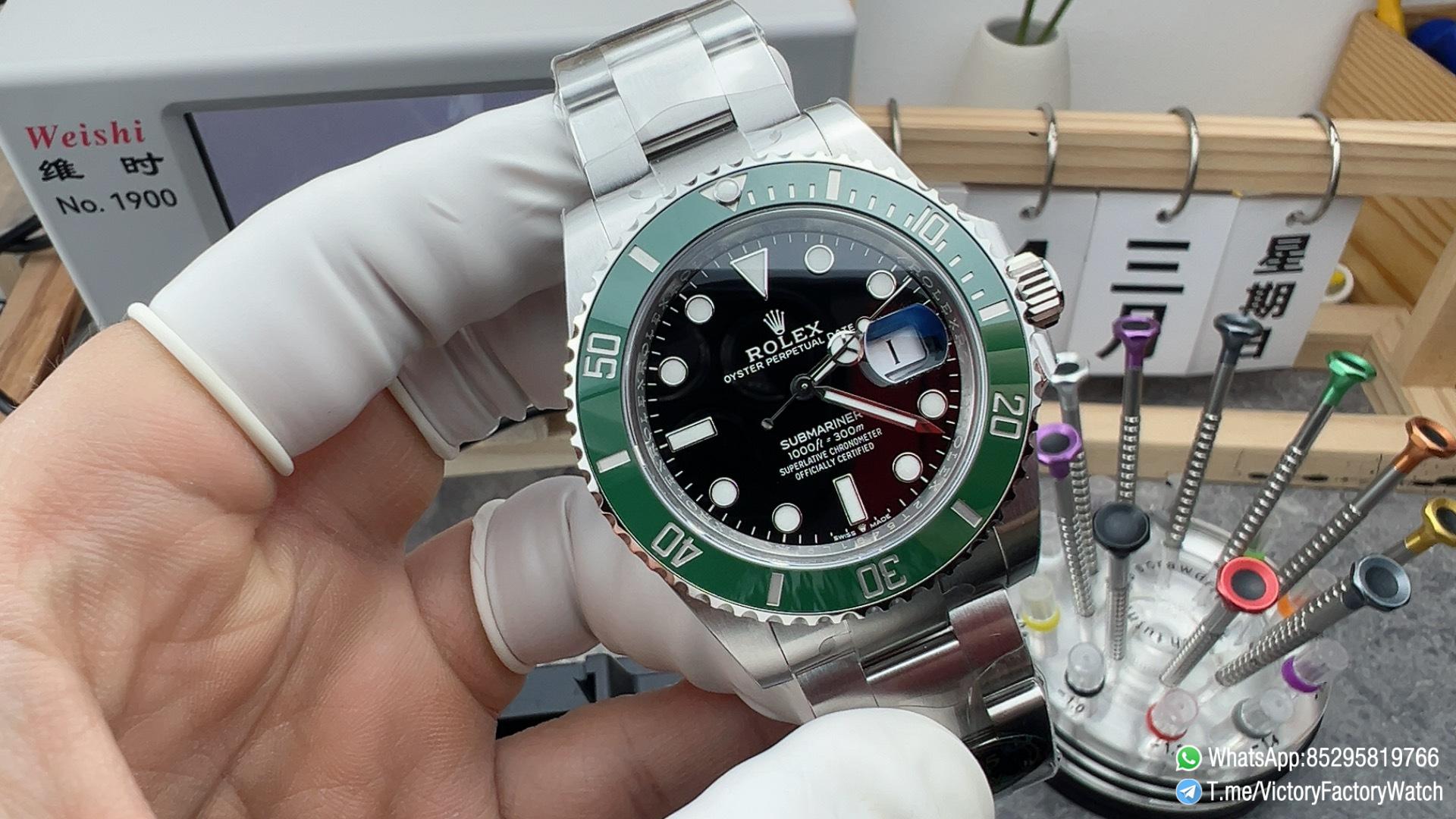 VF Watches Victory Factory Submariner 126610LV 41mm Black Dial Green Ceramic Bezel 904L Steel Case and Bracelet DD3235 Movement 01 VF Watches Victory Factory Submariner 126610LV 41mm Black Dial Green Ceramic Bezel 904L Steel Case and Bracelet DD3235 Movement 01