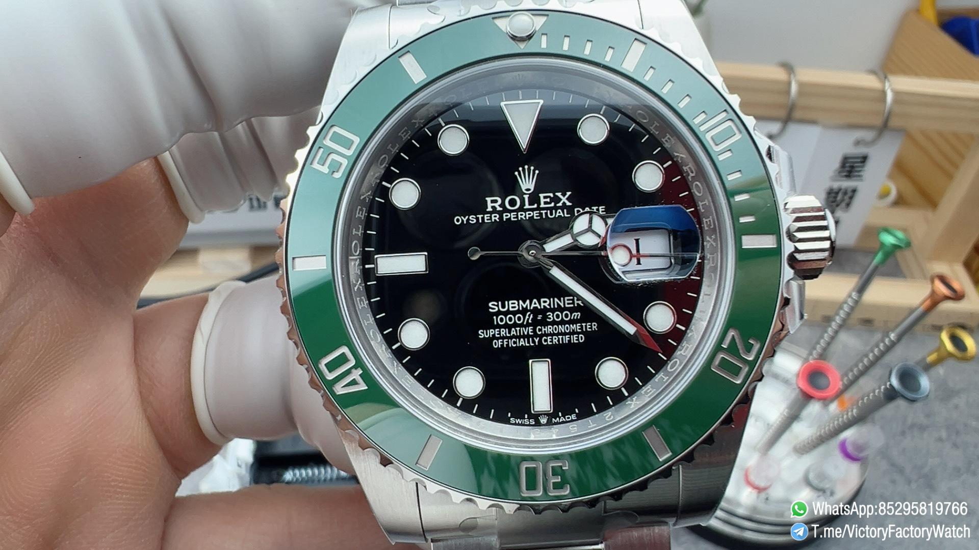 VF Watches Victory Factory Submariner 126610LV 41mm Black Dial Green Ceramic Bezel 904L Steel Case and Bracelet DD3235 Movement 02 VF Watches Victory Factory Submariner 126610LV 41mm Black Dial Green Ceramic Bezel 904L Steel Case and Bracelet DD3235 Movement 02