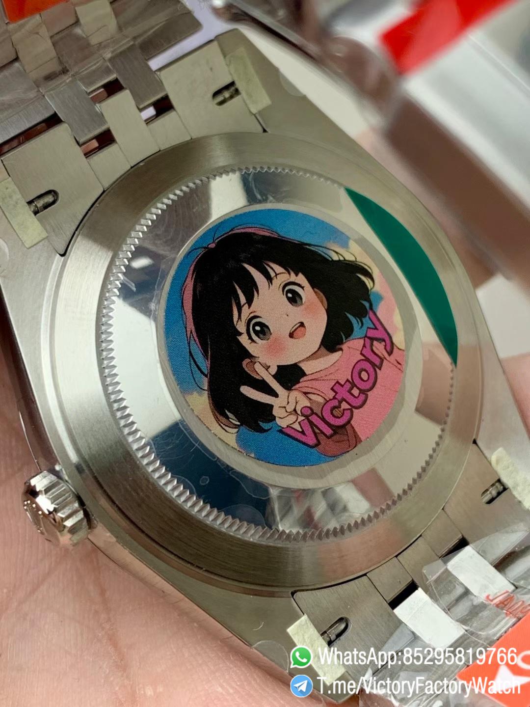 Victory Factory Datejust 41 Ref 126334 Bright Blue Motif Dial Fluted Bezel Jubilee Bracelet DanDong 3235 Movement 04 Victory Factory Datejust 41 Ref 126334 Bright Blue Motif Dial Fluted Bezel Jubilee Bracelet DanDong 3235 Movement 04