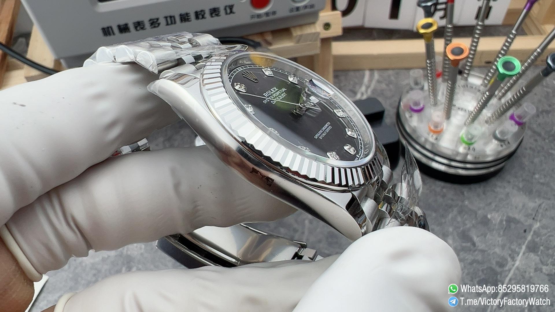 Victory Factory Rolex DateJust 41 REF 126334 Gray Diamonds Set Dail Jubilee Bracelet DanDong 3235 Movement 05 Victory Factory Rolex DateJust 41 REF 126334 Gray Diamonds Set Dail Jubilee Bracelet DanDong 3235 Movement 05