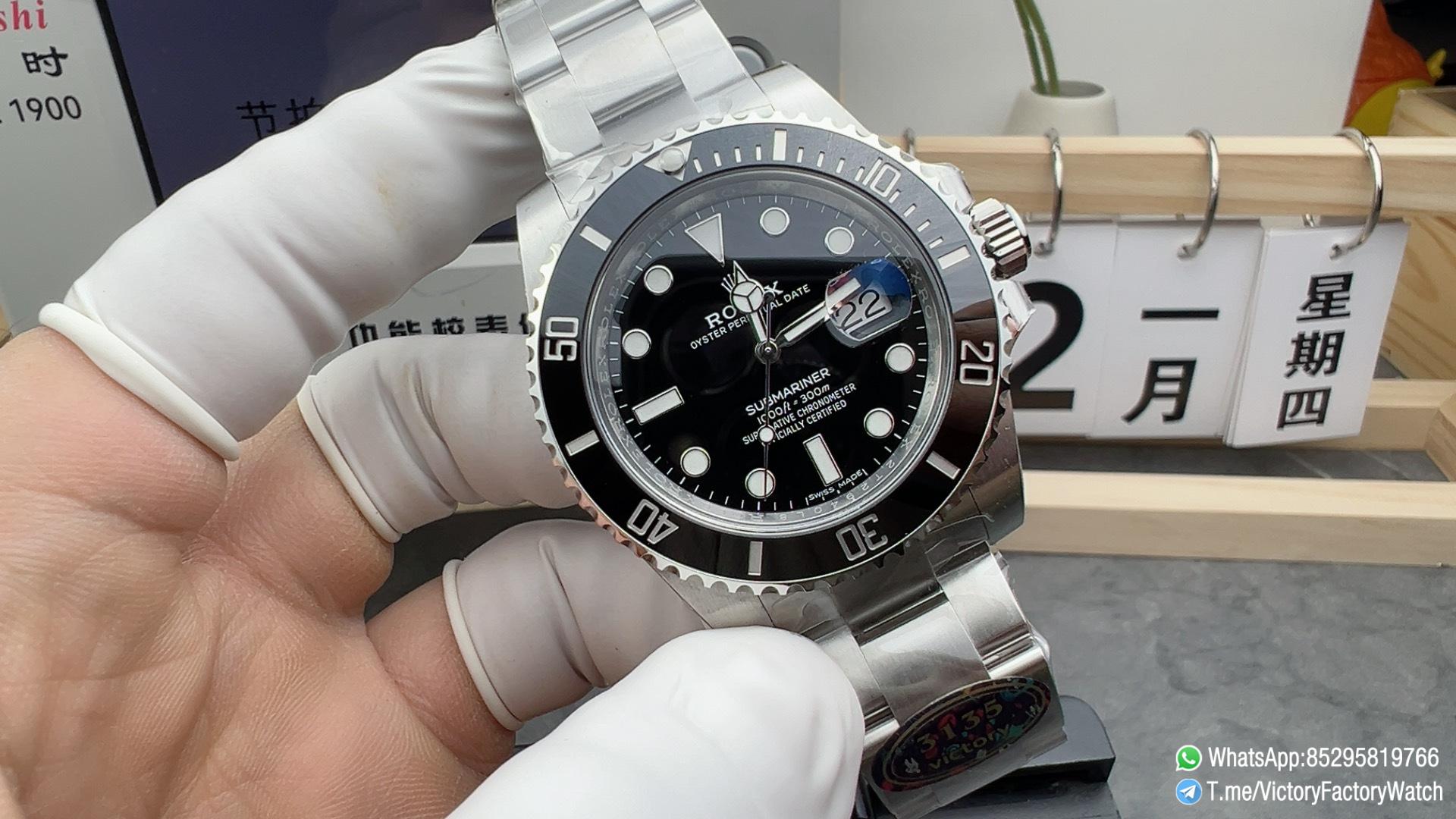 Victory Factory VF Watch Submariner Date 116610LN Black Dial Black Ceramic Bezel 904L Steel Case Oyster Bracelet DD3135 Movement 01 Victory Factory VF Watch Submariner Date 116610LN Black Dial Black Ceramic Bezel 904L Steel Case Oyster Bracelet DD3135 Movement 01