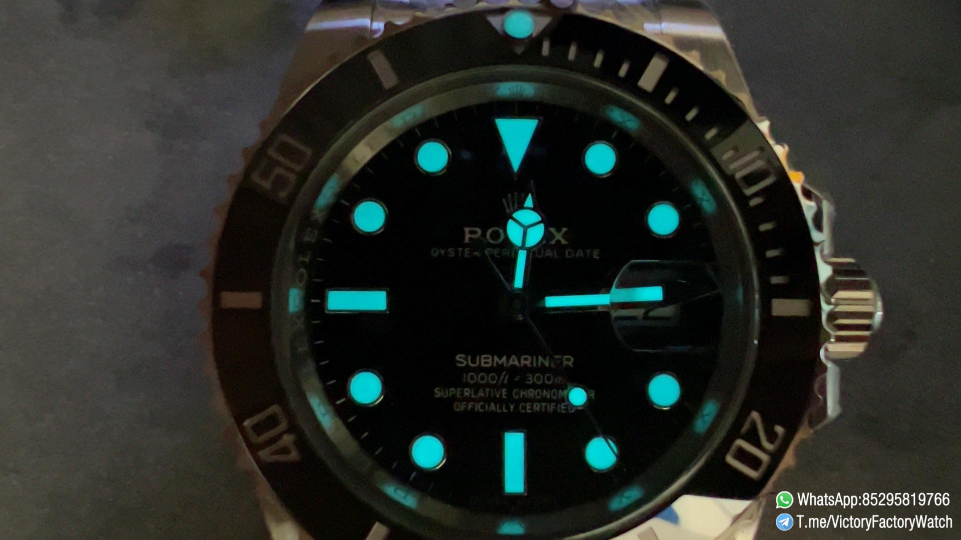 Victory Factory VF Watch Submariner Date 116610LN Black Dial Black Ceramic Bezel 904L Steel Case Oyster Bracelet DD3135 Movement 09 Victory Factory VF Watch Submariner Date 116610LN Black Dial Black Ceramic Bezel 904L Steel Case Oyster Bracelet DD3135 Movement 09