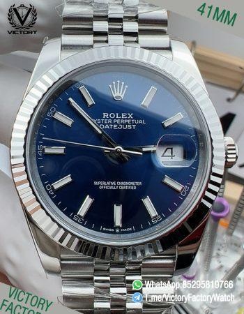 Victory Factory VF Watches DateJust 41MM 126334 Bright Blue Dial Jubilee Bracelet DanDong 3235 Movement 00