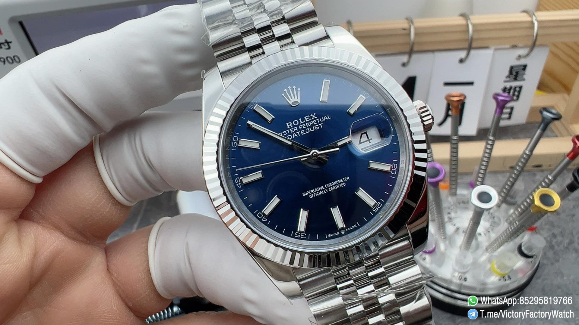 Victory Factory VF Watches DateJust 41MM 126334 Bright Blue Dial Jubilee Bracelet DanDong 3235 Movement 01 Victory Factory VF Watches DateJust 41MM 126334 Bright Blue Dial Jubilee Bracelet DanDong 3235 Movement 01