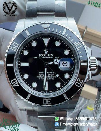 Victory Factory VF Watches Submariner Date 126610LN 41mm Black Dial Ceramic Bezel 904L Steel Case and Bracelet DD3235 Movement 00