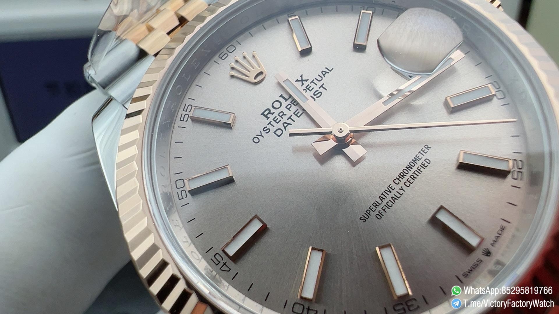 Victory Factory Watch DateJust 41 Ref 126331 in Oystersteel and Rose Gold Sundust Dial Jubilee Bracelet DD3235 Movement 03 Victory Factory Watch DateJust 41 Ref 126331 in Oystersteel and Rose Gold Sundust Dial Jubilee Bracelet DD3235 Movement 03