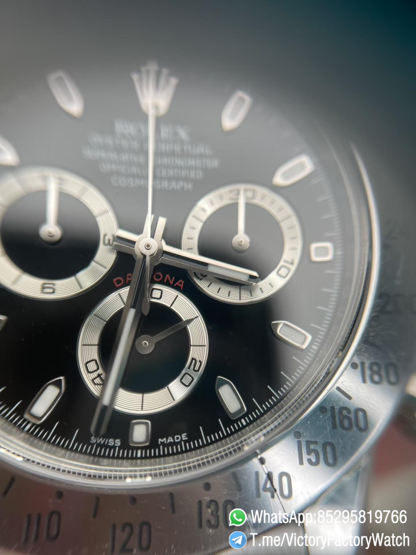 Victory Factory Watch Daytona 116520 Black Dial 904L Steel Case and Bezel Oyster Bracelet DanDong 4130 Calibre 03 Victory Factory Watch Daytona 116520 Black Dial 904L Steel Case and Bezel Oyster Bracelet DanDong 4130 Calibre 03