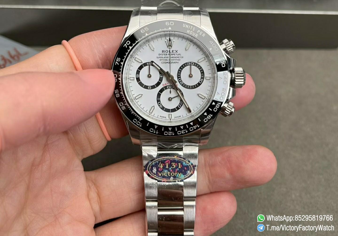 Victory Factory Watch Daytona Panda 126500 White Dial Black Ceramic Bezel 904L Steel Metal Case and Braclet DD4131 Calibre 01 1 Victory Factory Watch Daytona Panda 126500 White Dial Black Ceramic Bezel 904L Steel Metal Case and Braclet DD4131 Calibre 01 1