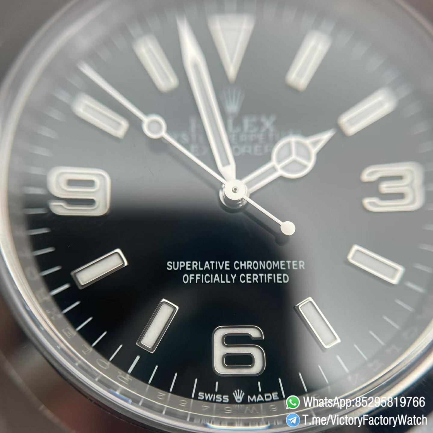 Victory Factory Watch Explorer 124270 36mm Black Dial 904L Steel Case Oyster Bracelet DanDong 3230 Movement 04 Victory Factory Watch Explorer 124270 36mm Black Dial 904L Steel Case Oyster Bracelet DanDong 3230 Movement 04