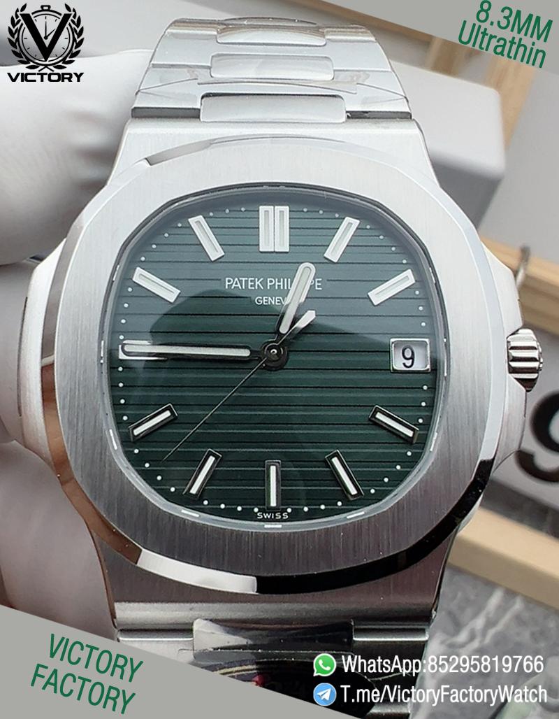 Victory Factory Watch Nautilus 5711 Ultrathin Green Dial Steel Case and Bracelet DanDong Super Clone 324 Movement Victory Factory Watch Nautilus 5711 Ultrathin Green Dial Steel Case and Bracelet DanDong Super Clone 324 Movement