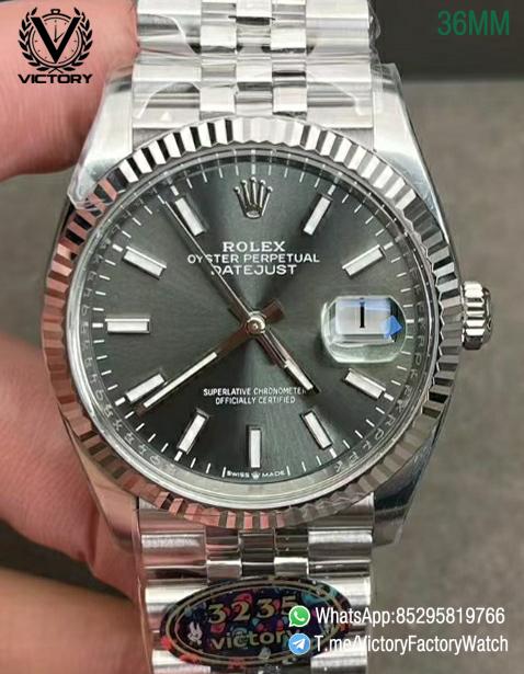 Victory Factory Watch VF DateJust 36MM 126234 Gray Dial Jubilee Bracelet DanDong 3235 Movement 00 Victory Factory Watch VF DateJust 36MM 126234 Gray Dial Jubilee Bracelet DanDong 3235 Movement 00