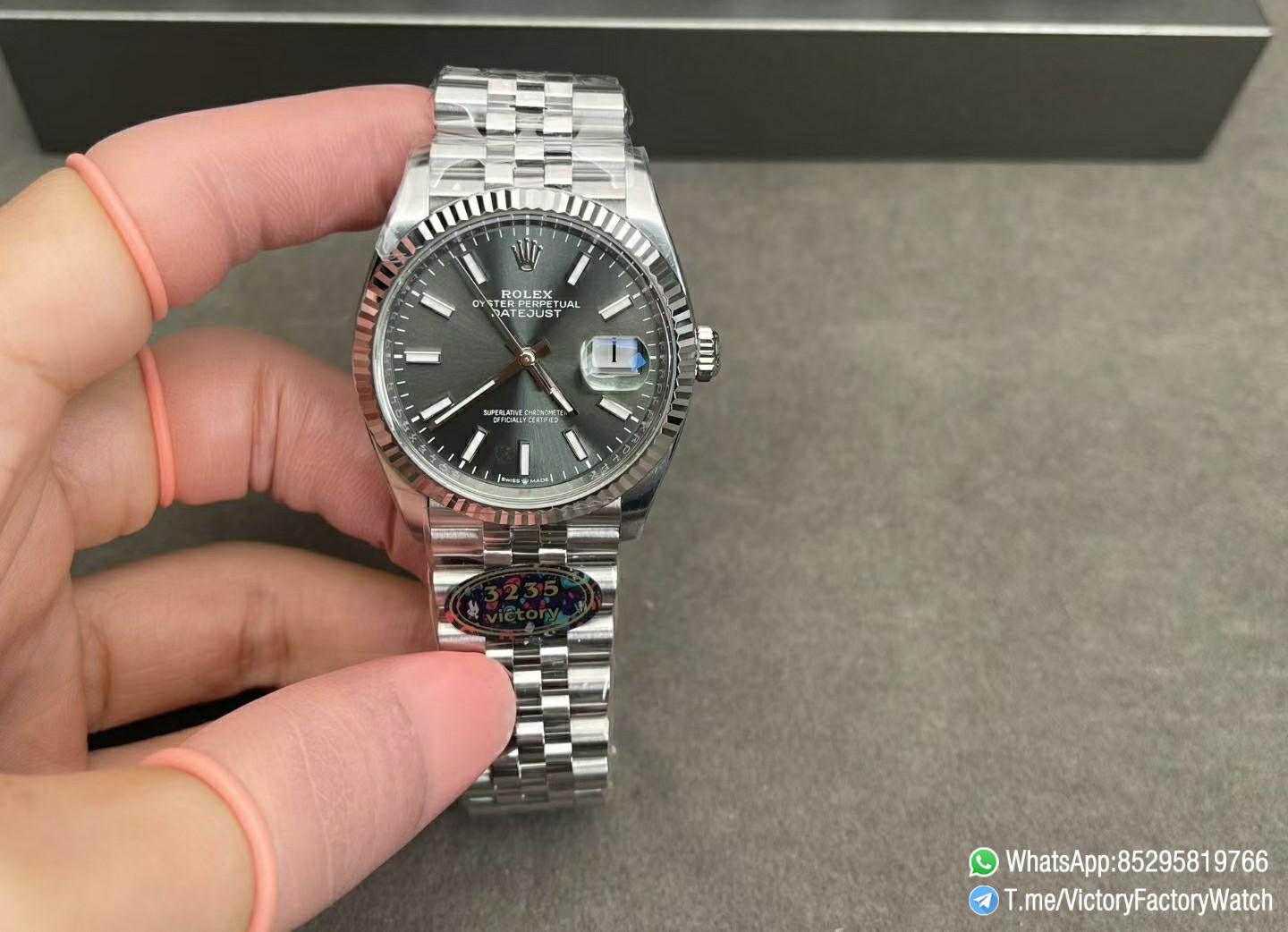 Victory Factory Watch VF DateJust 36MM 126234 Gray Dial Jubilee Bracelet DanDong 3235 Movement 01 Victory Factory Watch VF DateJust 36MM 126234 Gray Dial Jubilee Bracelet DanDong 3235 Movement 01