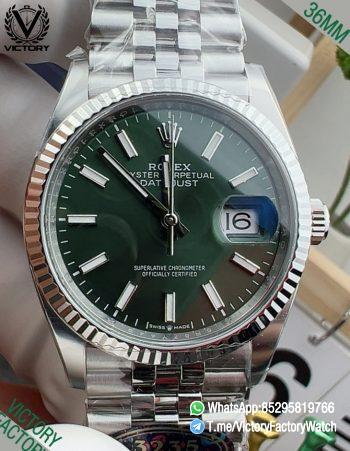 Victory Factory Watch VF DateJust 36MM 126234 Mint Green Dial Jubilee Bracelet DanDong 3235 Movement 00