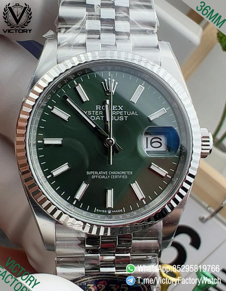 Victory Factory Watch VF DateJust 36MM 126234 Mint Green Dial Jubilee Bracelet DanDong 3235 Movement 00 Victory Factory Watch VF DateJust 36MM 126234 Mint Green Dial Jubilee Bracelet DanDong 3235 Movement 00
