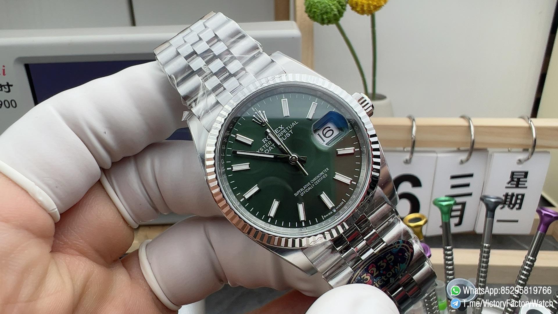 Victory Factory Watch VF DateJust 36MM 126234 Mint Green Dial Jubilee Bracelet DanDong 3235 Movement 01 Victory Factory Watch VF DateJust 36MM 126234 Mint Green Dial Jubilee Bracelet DanDong 3235 Movement 01