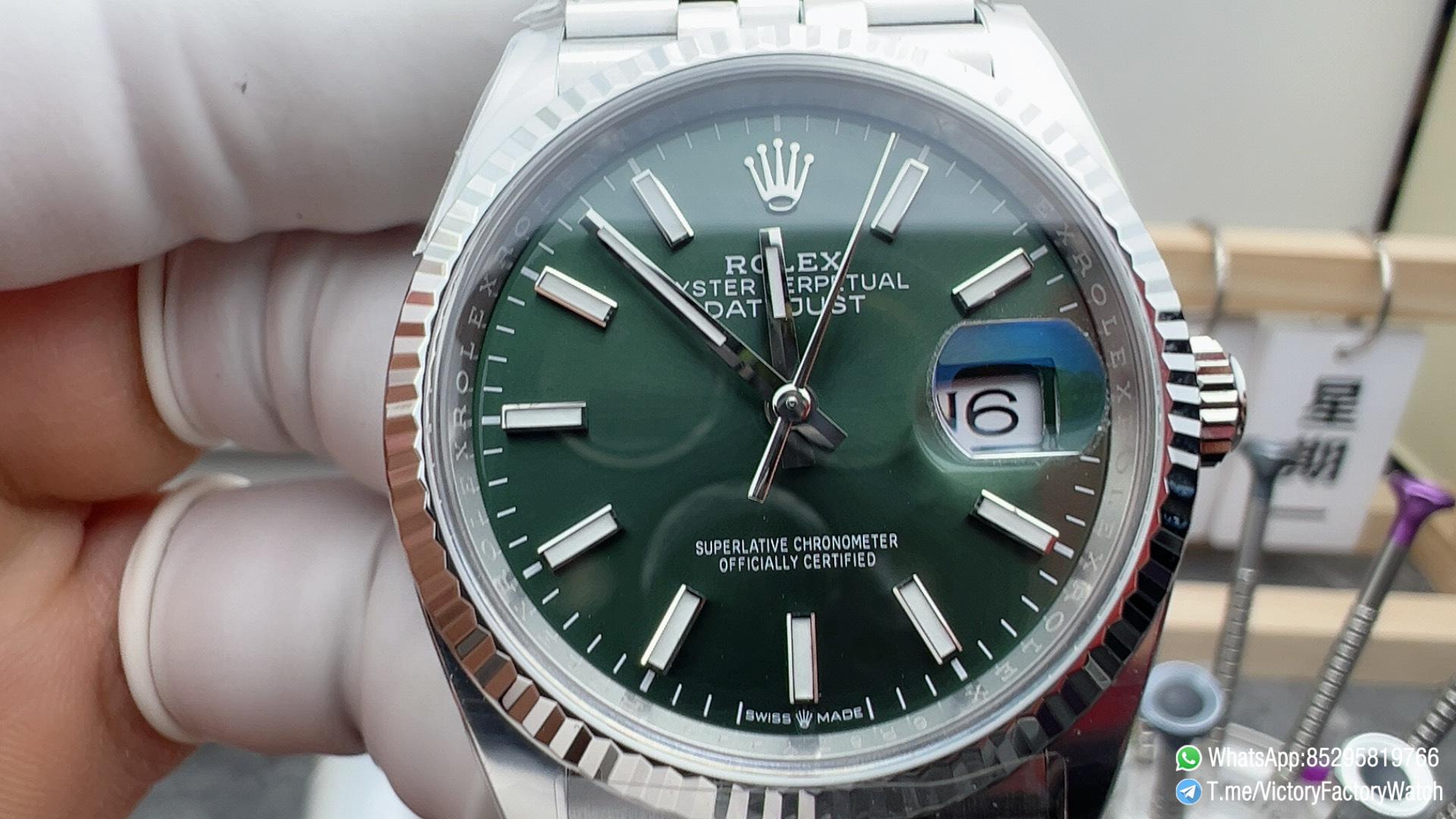 Victory Factory Watch VF DateJust 36MM 126234 Mint Green Dial Jubilee Bracelet DanDong 3235 Movement 02 Victory Factory Watch VF DateJust 36MM 126234 Mint Green Dial Jubilee Bracelet DanDong 3235 Movement 02
