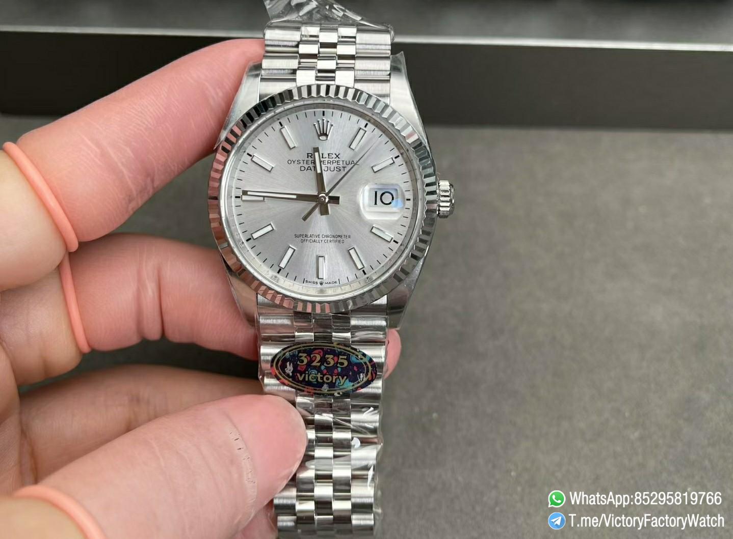Victory Factory Watch VF DateJust 36MM 126234 Silver Dial Jubilee Bracelet DanDong 3235 Movement 01 Victory Factory Watch VF DateJust 36MM 126234 Silver Dial Jubilee Bracelet DanDong 3235 Movement 01