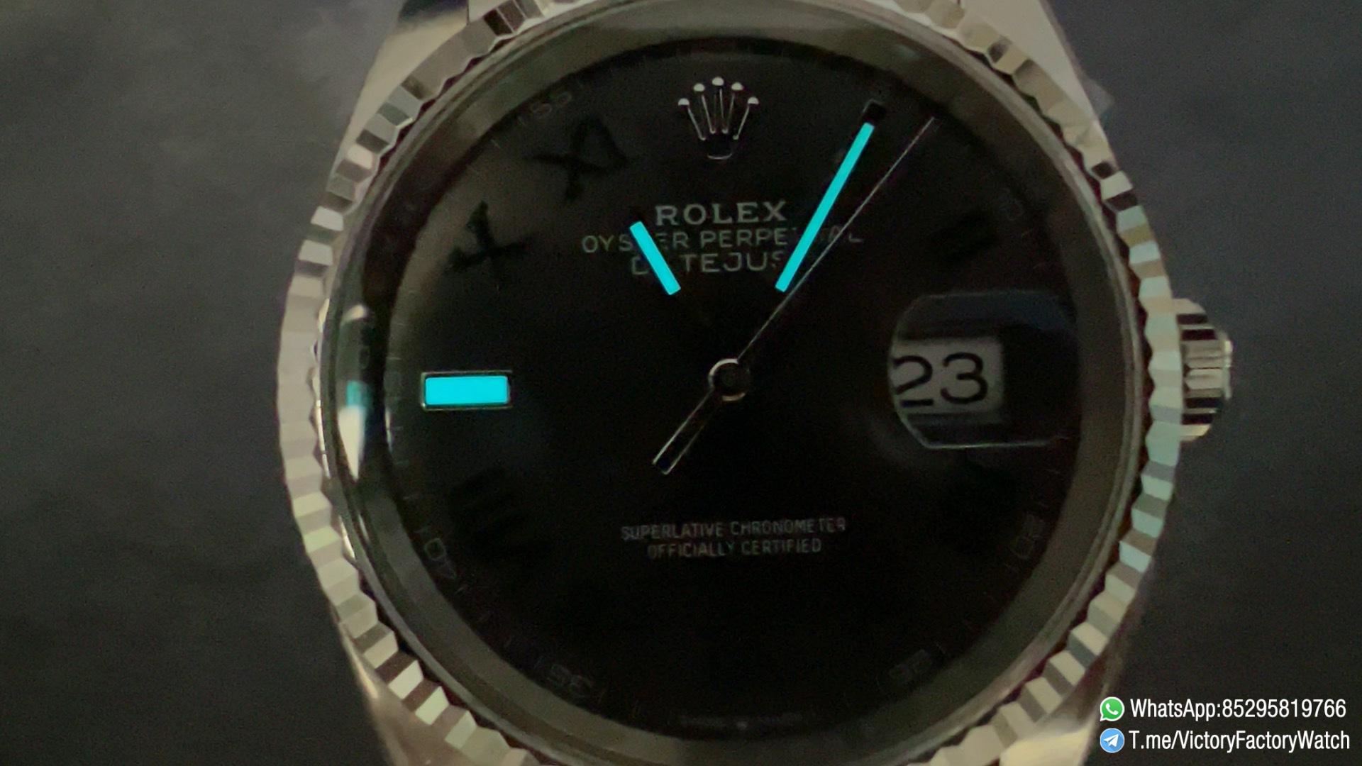 Victory Factory Watch VF DateJust 36MM 126234 Wimbledon Slate Dial Roman Indexes Jubilee Bracelet DD3235 09 Victory Factory Watch VF DateJust 36MM 126234 Wimbledon Slate Dial Roman Indexes Jubilee Bracelet DD3235 09