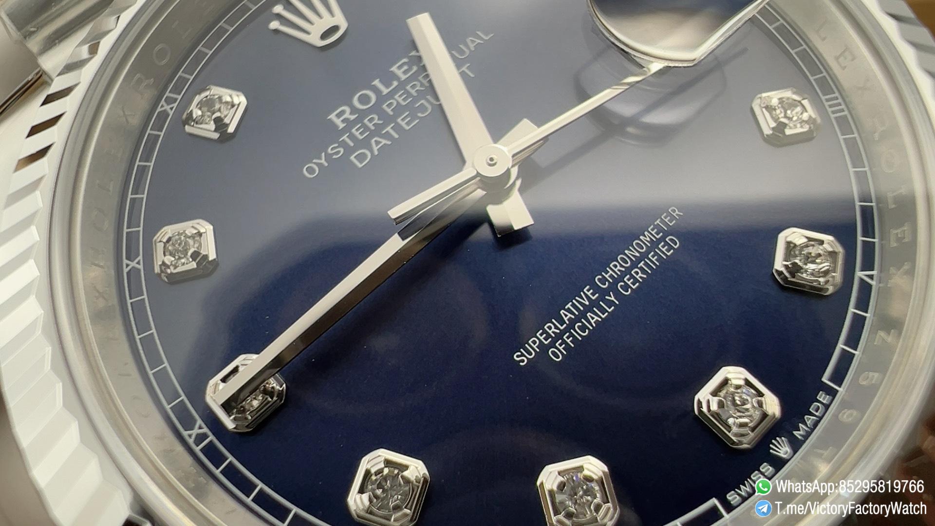 Victory Factory Watch VF DateJust 41MM 126334 Bright Blue Dial with Diamonds Set Jubilee Bracelet DD3235 Movement 03 Victory Factory Watch VF DateJust 41MM 126334 Bright Blue Dial with Diamonds Set Jubilee Bracelet DD3235 Movement 03