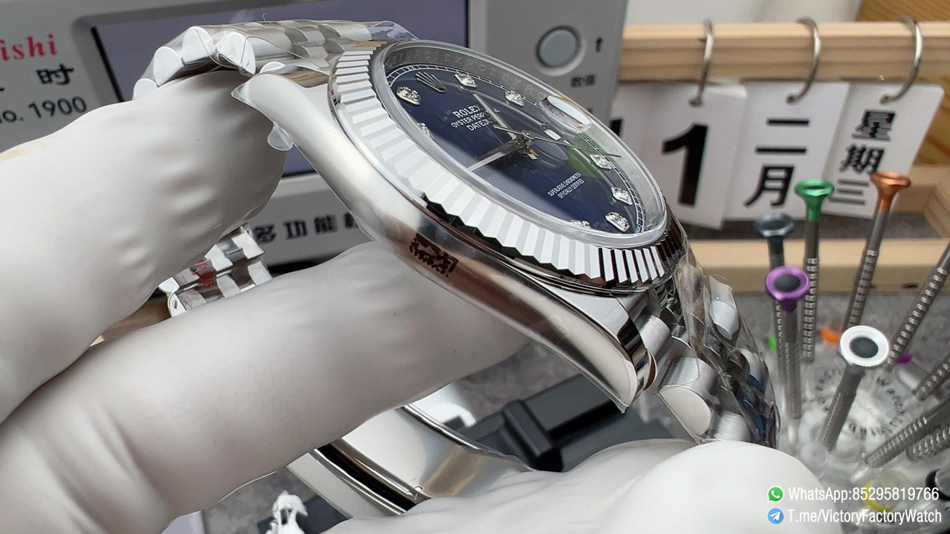 Victory Factory Watch VF DateJust 41MM 126334 Bright Blue Dial with Diamonds Set Jubilee Bracelet DD3235 Movement 04 Victory Factory Watch VF DateJust 41MM 126334 Bright Blue Dial with Diamonds Set Jubilee Bracelet DD3235 Movement 04