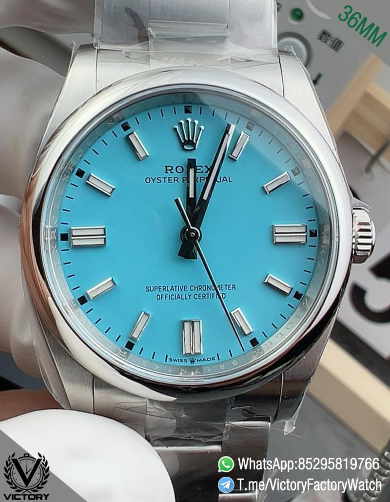 Victory Factory Watch VF Oyster Perpetual REF 126000 36mm Tiffany Blue Dial DanDong 3230 Movement 00 Victory Factory Watch VF Oyster Perpetual REF 126000 36mm Tiffany Blue Dial DanDong 3230 Movement 00