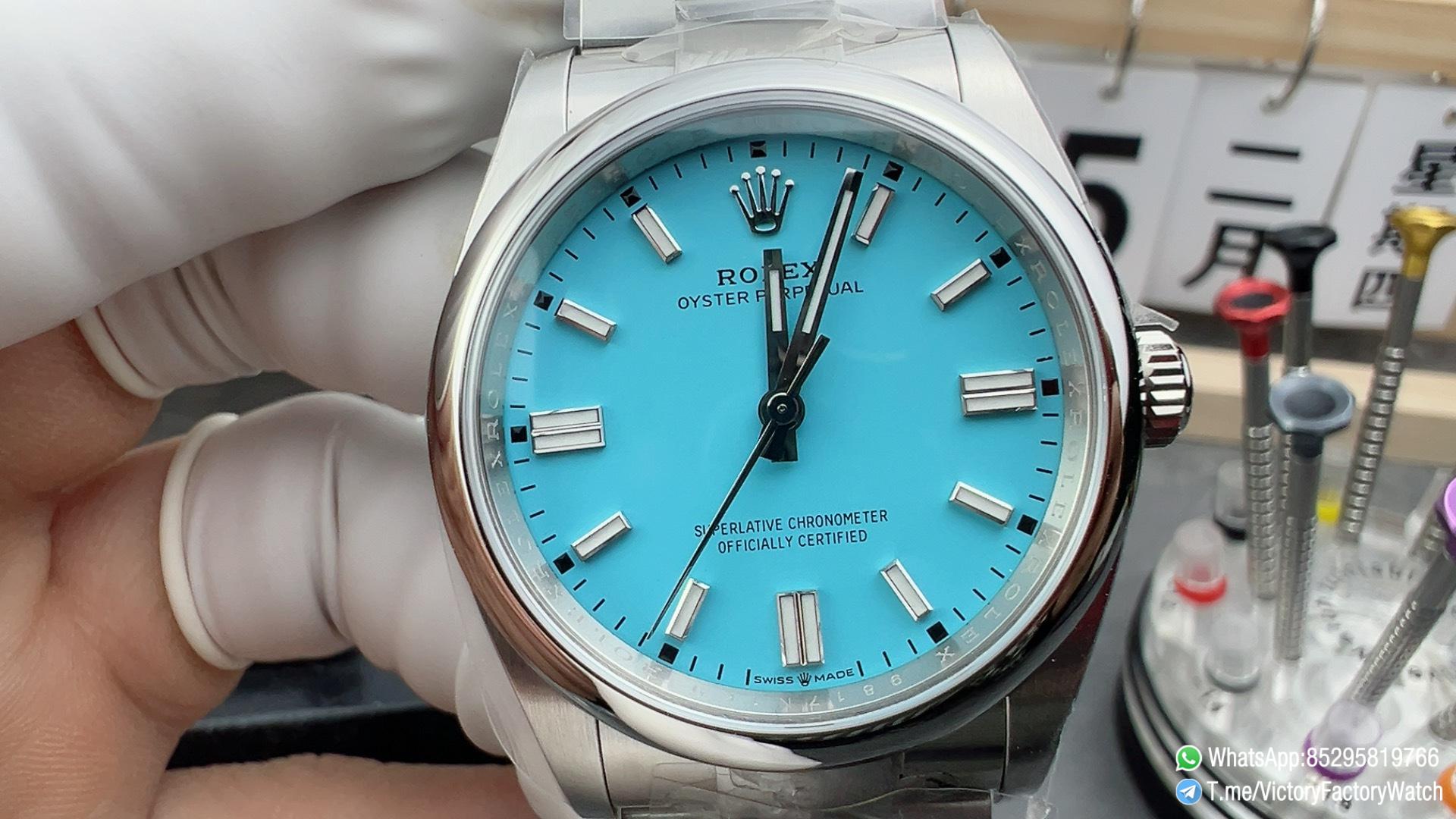 Victory Factory Watch VF Oyster Perpetual REF 126000 36mm Tiffany Blue Dial DanDong 3230 Movement 02 Victory Factory Watch VF Oyster Perpetual REF 126000 36mm Tiffany Blue Dial DanDong 3230 Movement 02