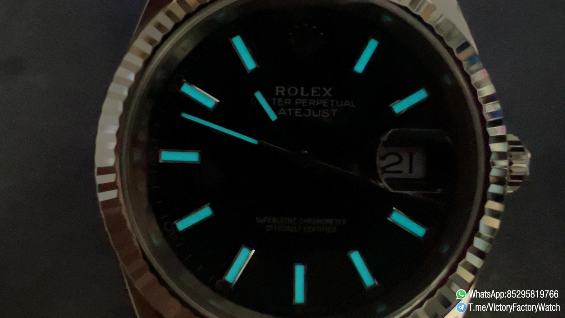 Victory Factory Watch VF Rolex DateJust 41MM 126334 Black Dial Jubilee Bracelet DanDong 3235 Movement 09 Victory Factory Watch VF Rolex DateJust 41MM 126334 Black Dial Jubilee Bracelet DanDong 3235 Movement 09