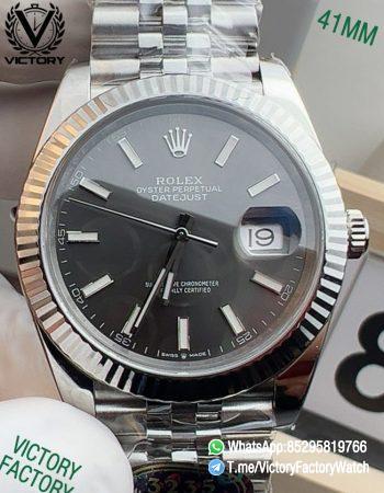 Victory Factory Watch VF Rolex DateJust 41MM 126334 Slate Dial Jubilee Bracelet DanDong 3235 Movement 00