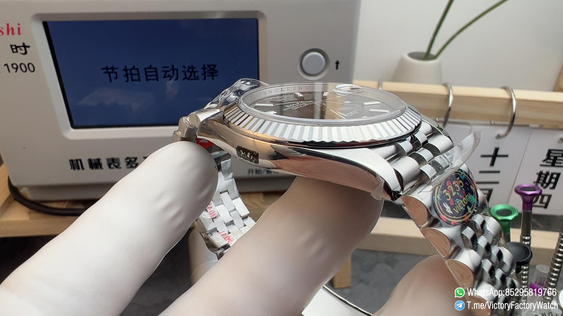 Victory Factory Watch VF Rolex DateJust 41MM 126334 Slate Dial Jubilee Bracelet DanDong 3235 Movement 05 Victory Factory Watch VF Rolex DateJust 41MM 126334 Slate Dial Jubilee Bracelet DanDong 3235 Movement 05