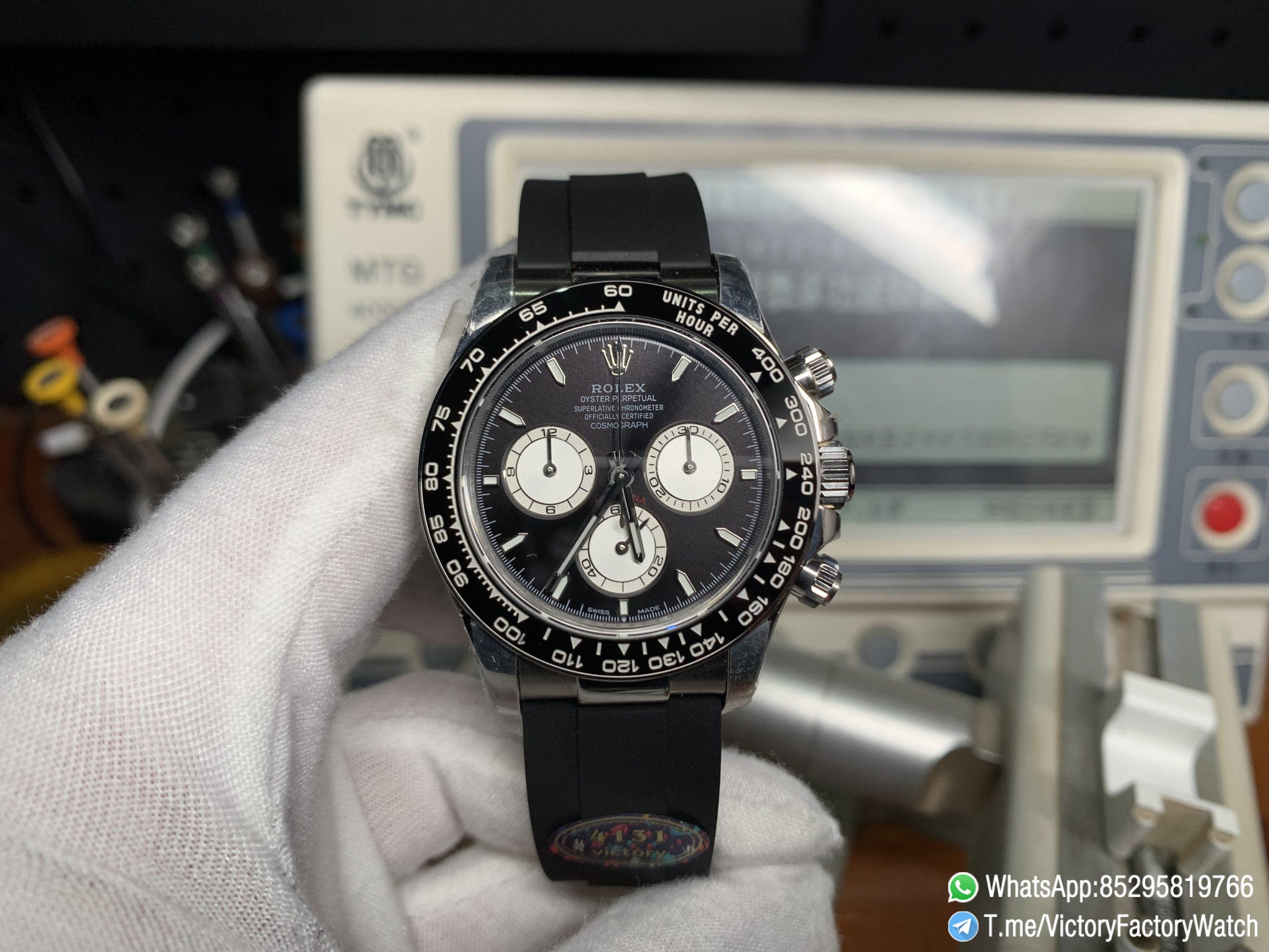 Vicotry Factory Watch Daytona 126519LN Black and Silver Dial Black Ceramic Bezel 904L Steel Case Oysterflex Strap DD4131 Movement 01 Vicotry Factory Watch Daytona 126519LN Black and Silver Dial Black Ceramic Bezel 904L Steel Case Oysterflex Strap DD4131 Movement 01