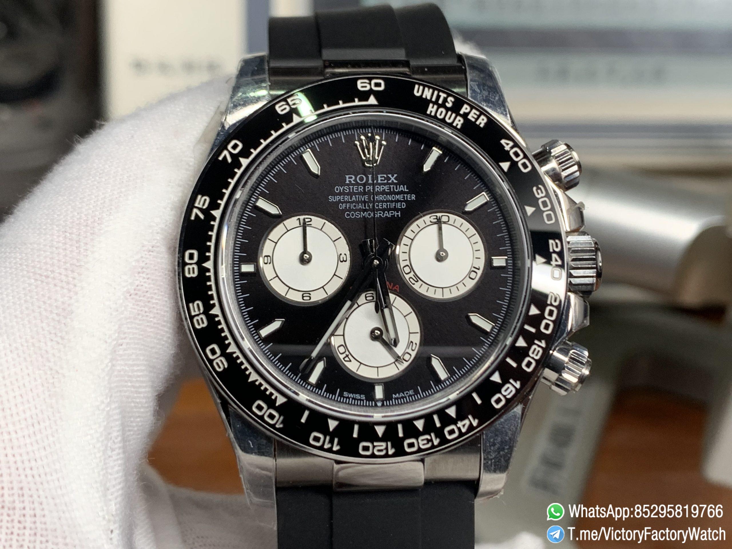 Vicotry Factory Watch Daytona 126519LN Black and Silver Dial Black Ceramic Bezel 904L Steel Case Oysterflex Strap DD4131 Movement 02 Vicotry Factory Watch Daytona 126519LN Black and Silver Dial Black Ceramic Bezel 904L Steel Case Oysterflex Strap DD4131 Movement 02