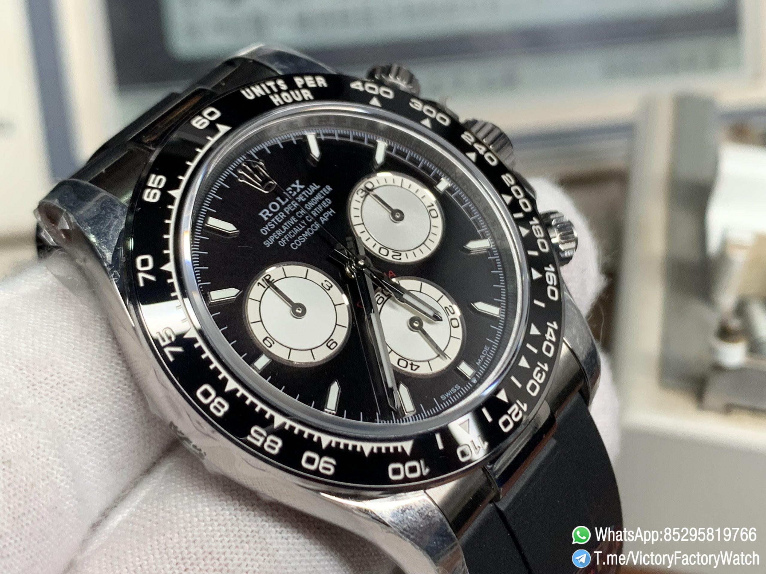 Vicotry Factory Watch Daytona 126519LN Black and Silver Dial Black Ceramic Bezel 904L Steel Case Oysterflex Strap DD4131 Movement 03 Vicotry Factory Watch Daytona 126519LN Black and Silver Dial Black Ceramic Bezel 904L Steel Case Oysterflex Strap DD4131 Movement 03