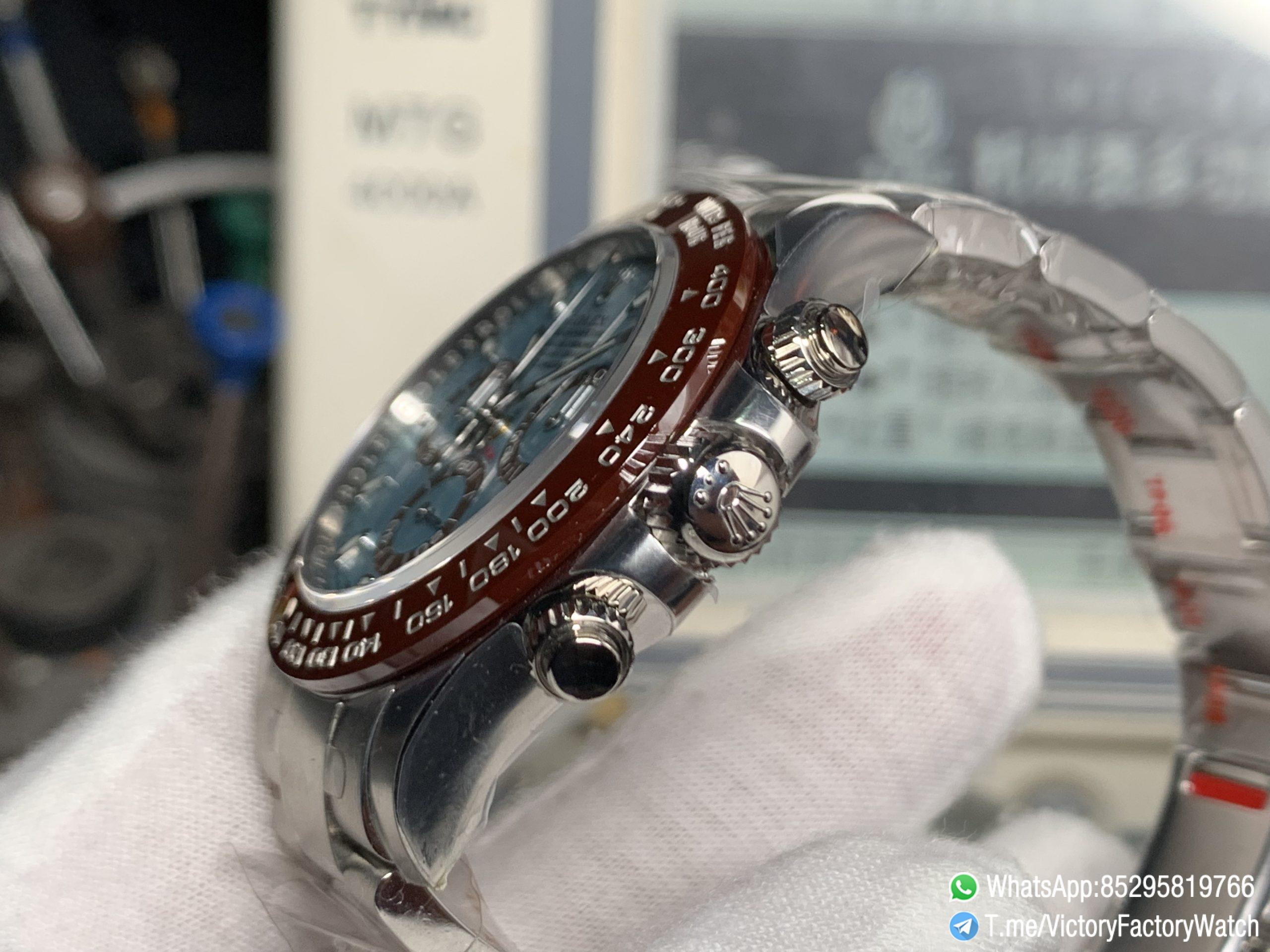 Victory Factory Watch Platinum Daytona 116506 Ice Blue Dial Brown Ceramic Bezel 904L Steel Case Oyster Bracelet DD4130 Movement 05 Victory Factory Watch Platinum Daytona 116506 Ice Blue Dial Brown Ceramic Bezel 904L Steel Case Oyster Bracelet DD4130 Movement 05