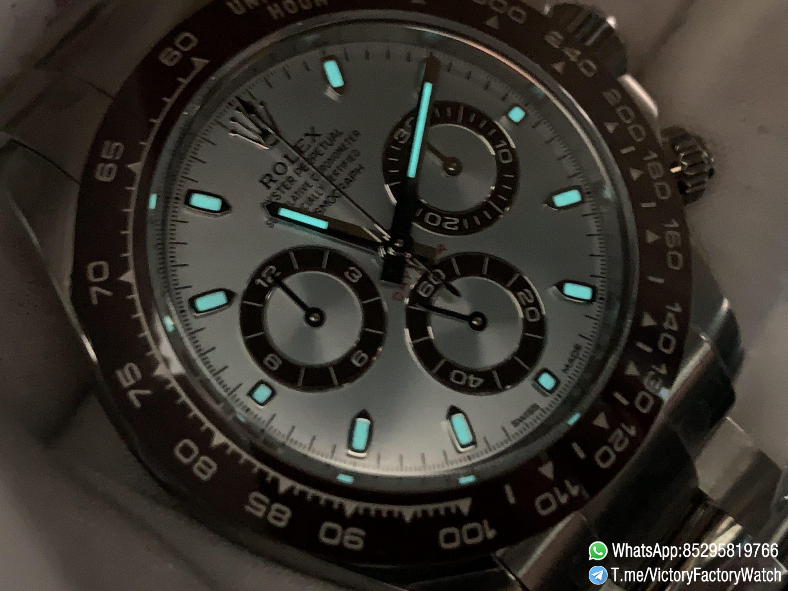 Victory Factory Watch Platinum Daytona 116506 Ice Blue Dial Brown Ceramic Bezel 904L Steel Case Oyster Bracelet DD4130 Movement 09 Victory Factory Watch Platinum Daytona 116506 Ice Blue Dial Brown Ceramic Bezel 904L Steel Case Oyster Bracelet DD4130 Movement 09