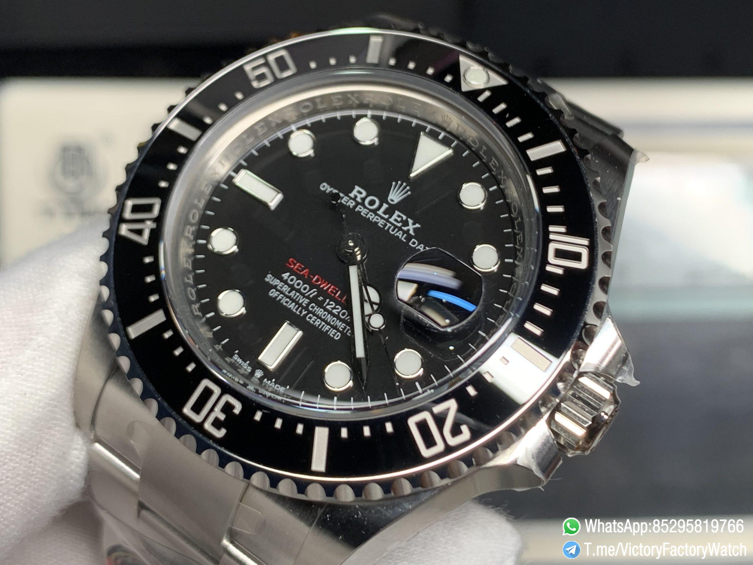 Victory Factory Watch Red Sea Dweller 43 Ref 126600 Black Dial Black Ceramic Bezel 904L Steel Case and Bracelet DD3235 Calibre 04 Victory Factory Watch Red Sea Dweller 43 Ref 126600 Black Dial Black Ceramic Bezel 904L Steel Case and Bracelet DD3235 Calibre 04