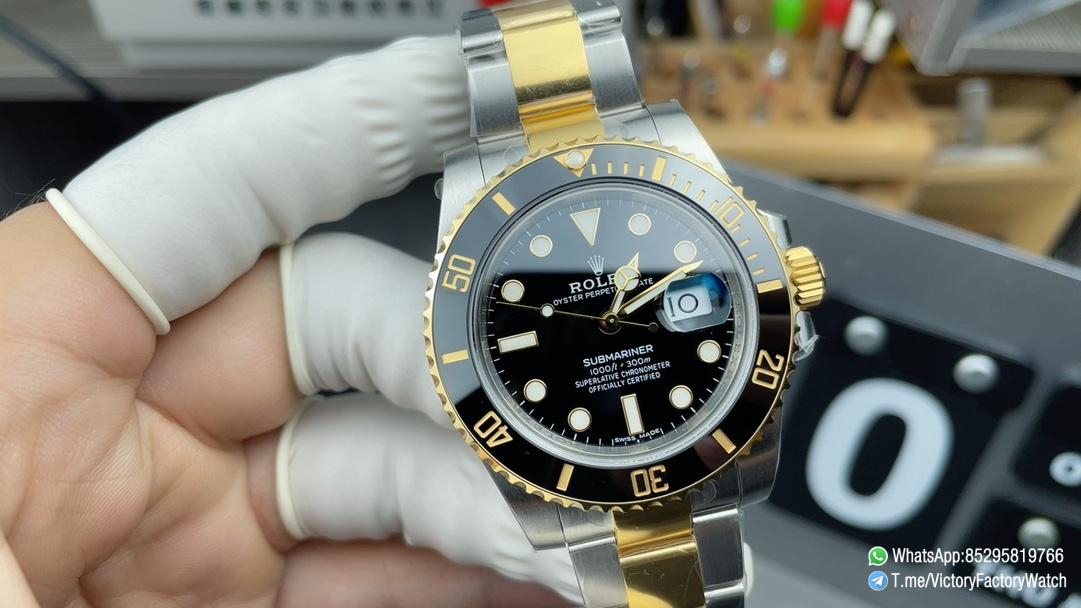 Victory Factory Watch Submariner 40 Ref 116613LN Black Dial Black Ceramic Bezel Yellow Gold and Steel Oyster Bracelet DD3135 Movement 01 Victory Factory Watch Submariner 40 Ref 116613LN Black Dial Black Ceramic Bezel Yellow Gold and Steel Oyster Bracelet DD3135 Movement 01