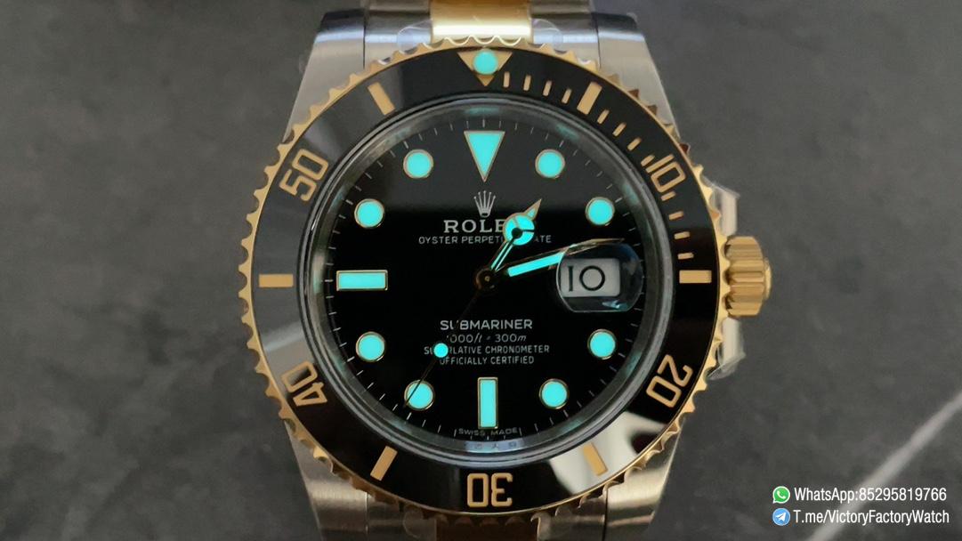 Victory Factory Watch Submariner 40 Ref 116613LN Black Dial Black Ceramic Bezel Yellow Gold and Steel Oyster Bracelet DD3135 Movement 09 Victory Factory Watch Submariner 40 Ref 116613LN Black Dial Black Ceramic Bezel Yellow Gold and Steel Oyster Bracelet DD3135 Movement 09