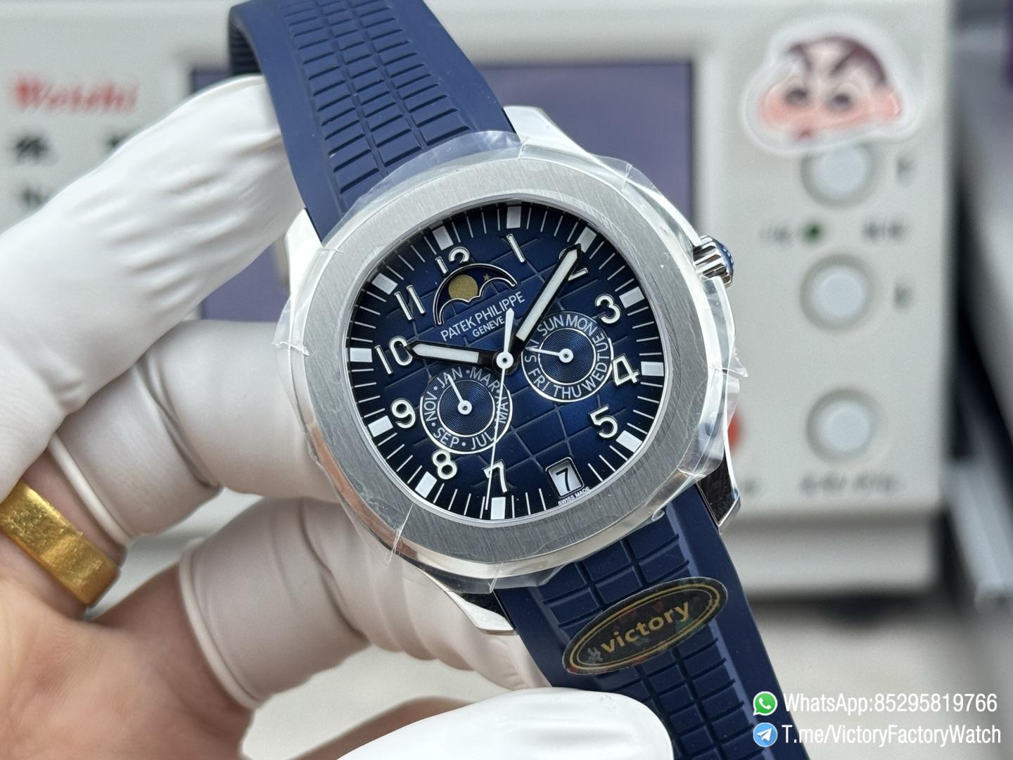 Victory Factory Watches Aquanaut 5261 Annual Calendar Blue Dial wtih Moonphase Months Day Display 316L Steel Metal DanDong 324 Movement 02 Victory Factory Watches Aquanaut 5261 Annual Calendar Blue Dial wtih Moonphase Months Day Display 316L Steel Metal DanDong 324 Movement 02