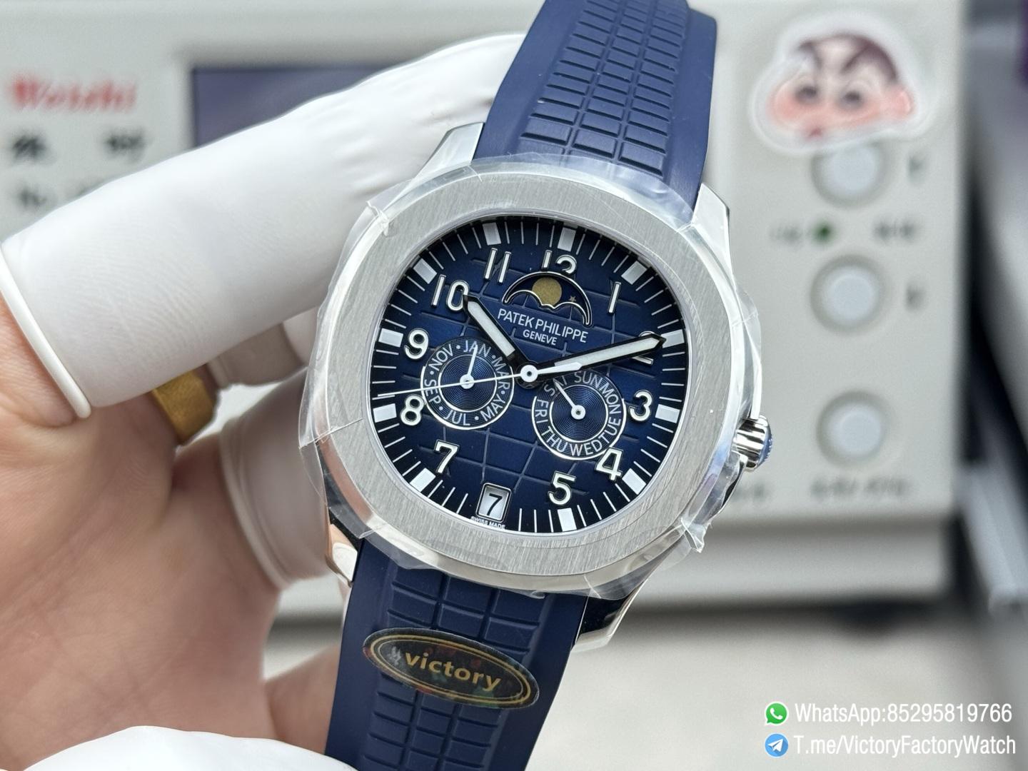 Victory Factory Watches Aquanaut 5261 Annual Calendar Blue Dial wtih Moonphase Months Day Display 316L Steel Metal DanDong 324 Movement 03 Victory Factory Watches Aquanaut 5261 Annual Calendar Blue Dial wtih Moonphase Months Day Display 316L Steel Metal DanDong 324 Movement 03