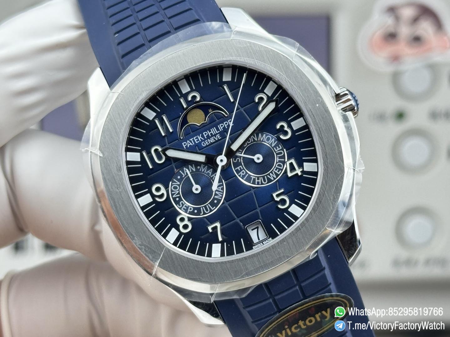 Victory Factory Watches Aquanaut 5261 Annual Calendar Blue Dial wtih Moonphase Months Day Display 316L Steel Metal DanDong 324 Movement 04 Victory Factory Watches Aquanaut 5261 Annual Calendar Blue Dial wtih Moonphase Months Day Display 316L Steel Metal DanDong 324 Movement 04