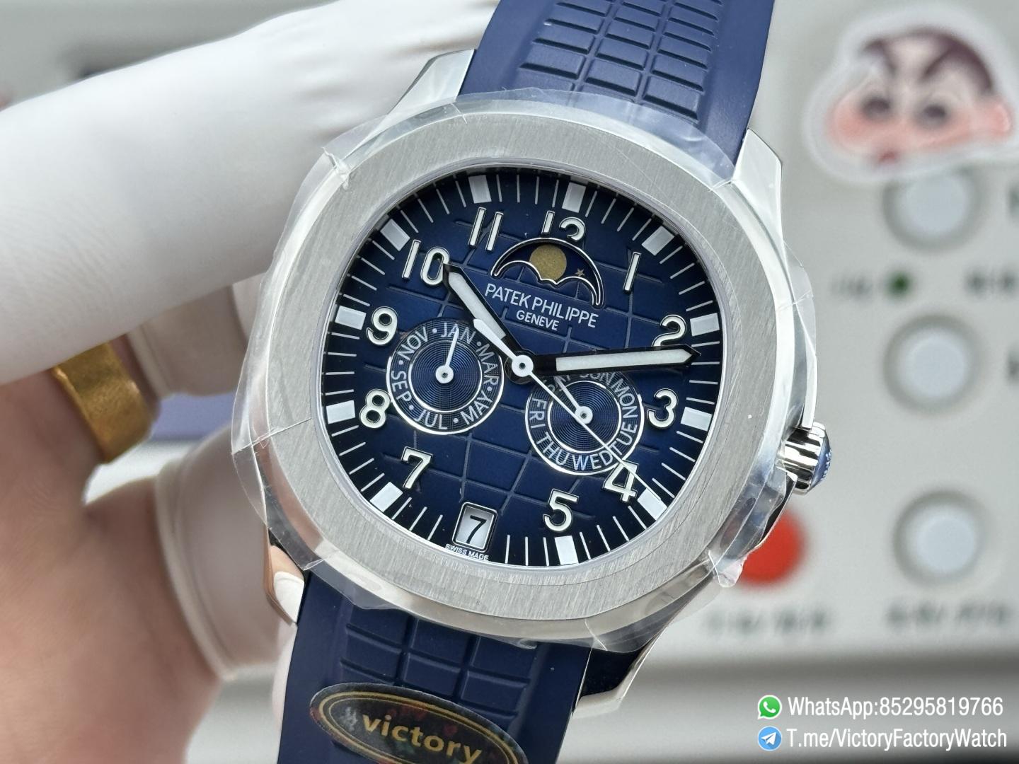 Victory Factory Watches Aquanaut 5261 Annual Calendar Blue Dial wtih Moonphase Months Day Display 316L Steel Metal DanDong 324 Movement 05 Victory Factory Watches Aquanaut 5261 Annual Calendar Blue Dial wtih Moonphase Months Day Display 316L Steel Metal DanDong 324 Movement 05