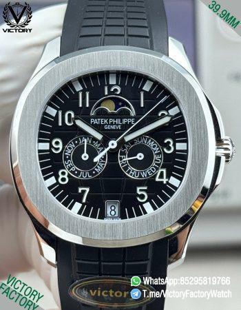 Victory Factory Watches Aquanaut Annual Calendar 5261 Complicated Black Dial 316L Steel Metal DanDong 324 Movement 00