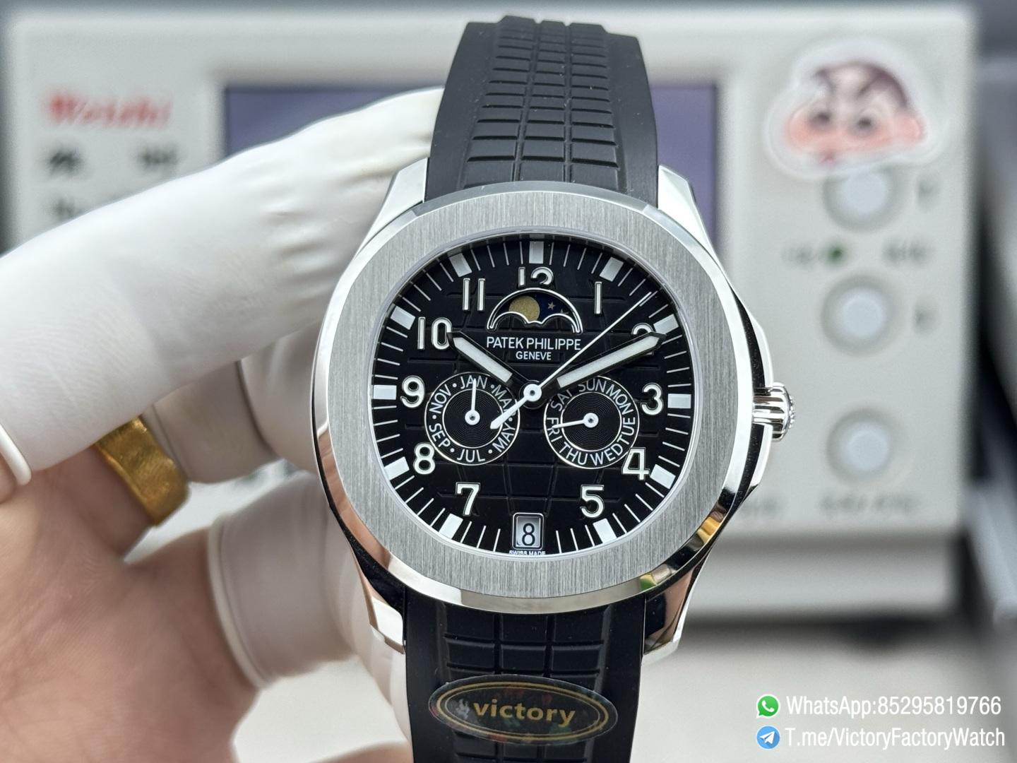 Victory Factory Watches Aquanaut Annual Calendar 5261 Complicated Black Dial 316L Steel Metal DanDong 324 Movement 01 Victory Factory Watches Aquanaut Annual Calendar 5261 Complicated Black Dial 316L Steel Metal DanDong 324 Movement 01