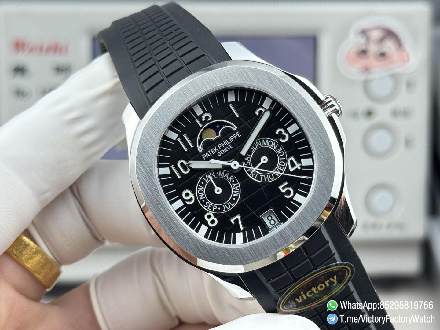 Victory Factory Watches Aquanaut Annual Calendar 5261 Complicated Black Dial 316L Steel Metal DanDong 324 Movement 02 Victory Factory Watches Aquanaut Annual Calendar 5261 Complicated Black Dial 316L Steel Metal DanDong 324 Movement 02