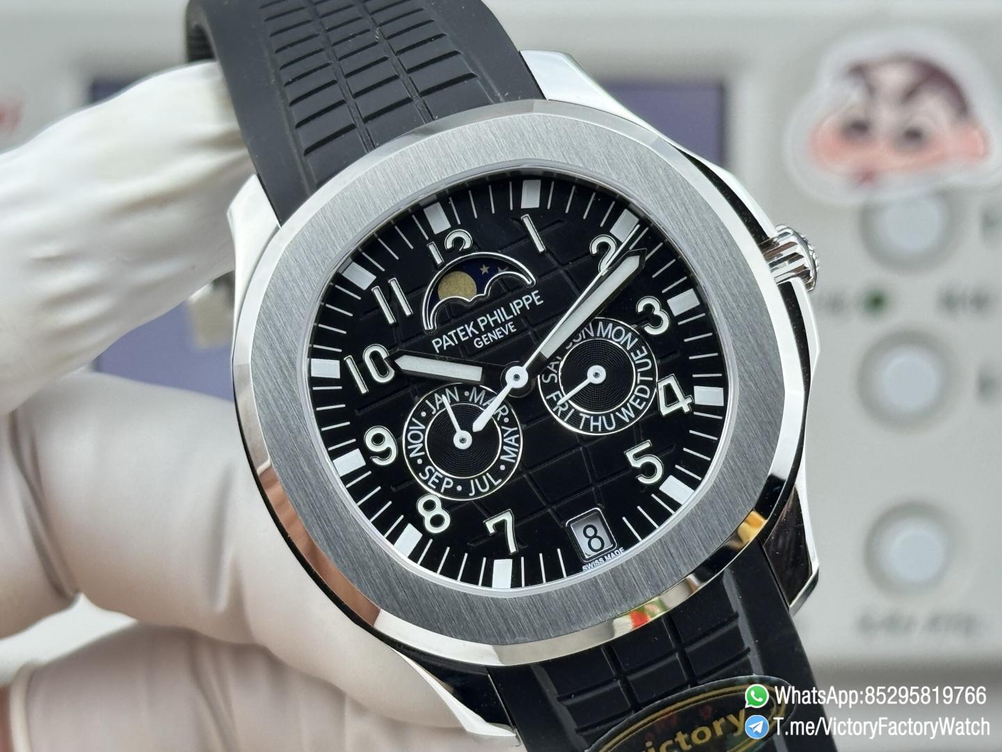 Victory Factory Watches Aquanaut Annual Calendar 5261 Complicated Black Dial 316L Steel Metal DanDong 324 Movement 04 Victory Factory Watches Aquanaut Annual Calendar 5261 Complicated Black Dial 316L Steel Metal DanDong 324 Movement 04