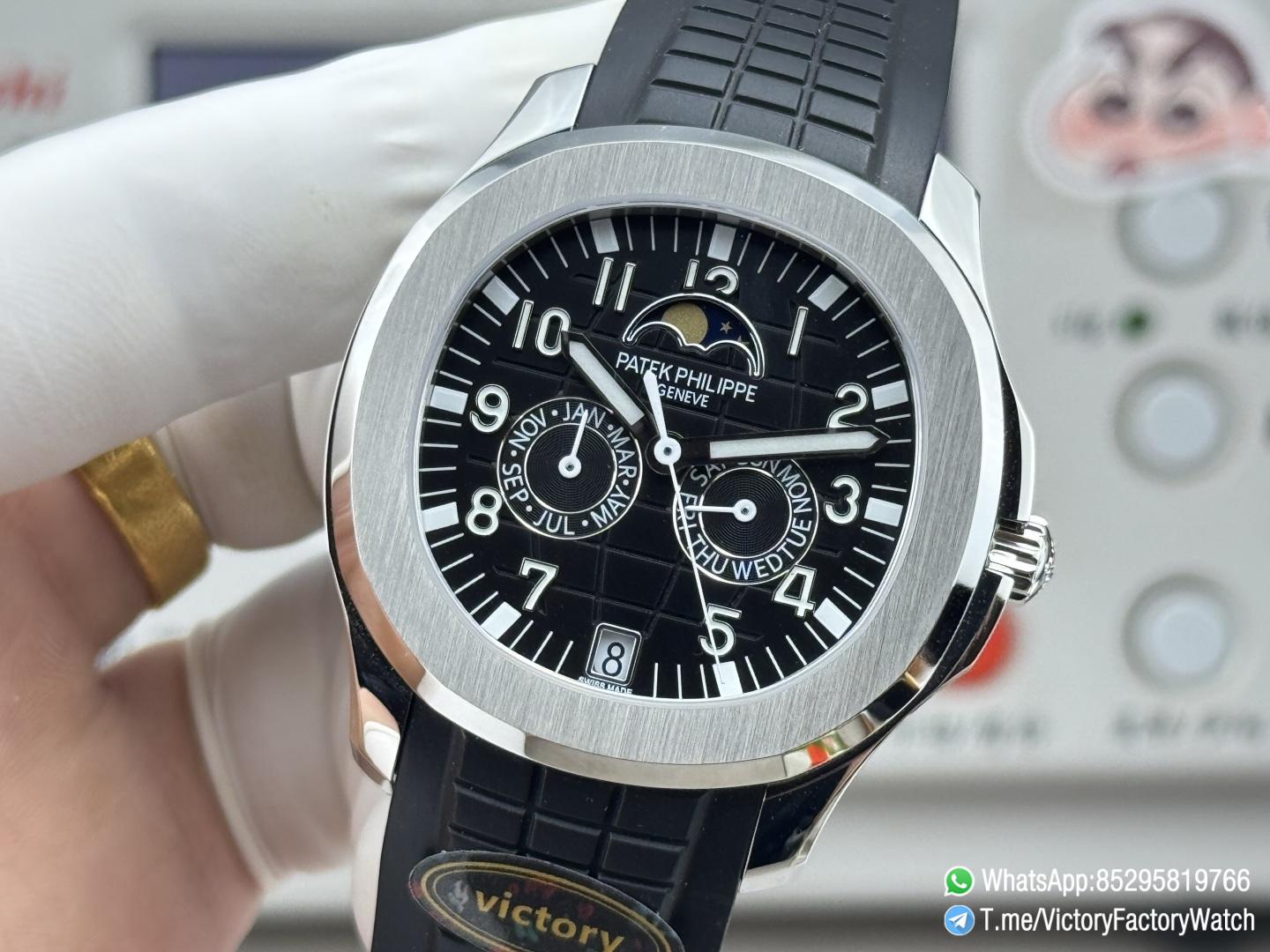 Victory Factory Watches Aquanaut Annual Calendar 5261 Complicated Black Dial 316L Steel Metal DanDong 324 Movement 05 Victory Factory Watches Aquanaut Annual Calendar 5261 Complicated Black Dial 316L Steel Metal DanDong 324 Movement 05