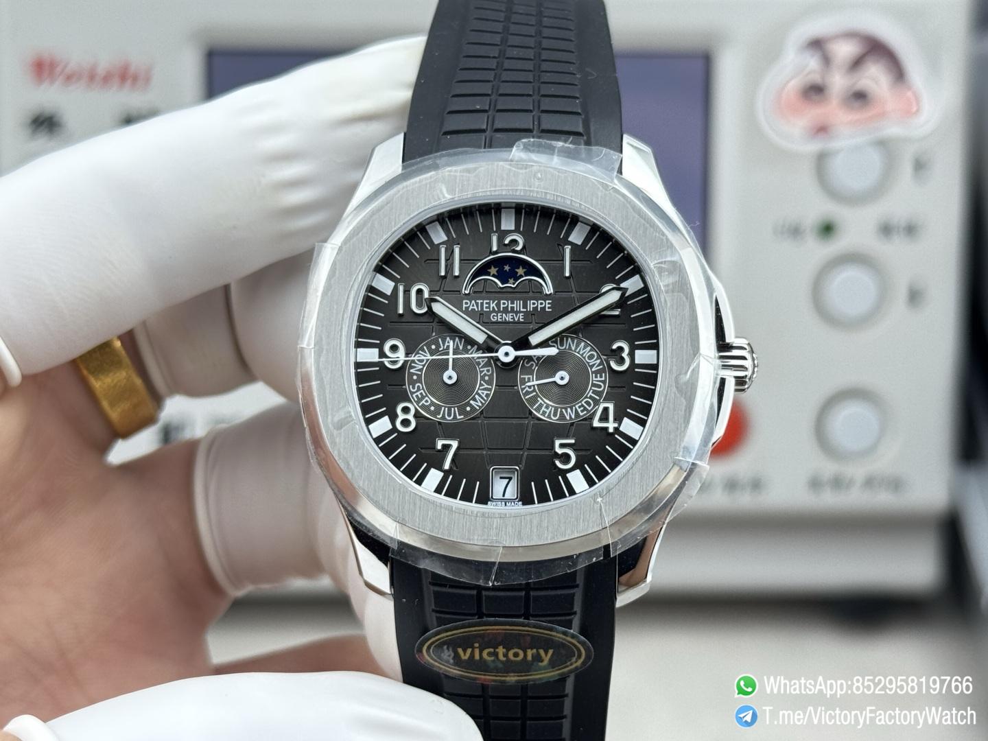 Victory Factory Watches Aquanaut Annual Calendar 5261 Complicated Gray Dial 316L Steel Metal DanDong 324 Movement 01 Victory Factory Watches Aquanaut Annual Calendar 5261 Complicated Gray Dial 316L Steel Metal DanDong 324 Movement 01