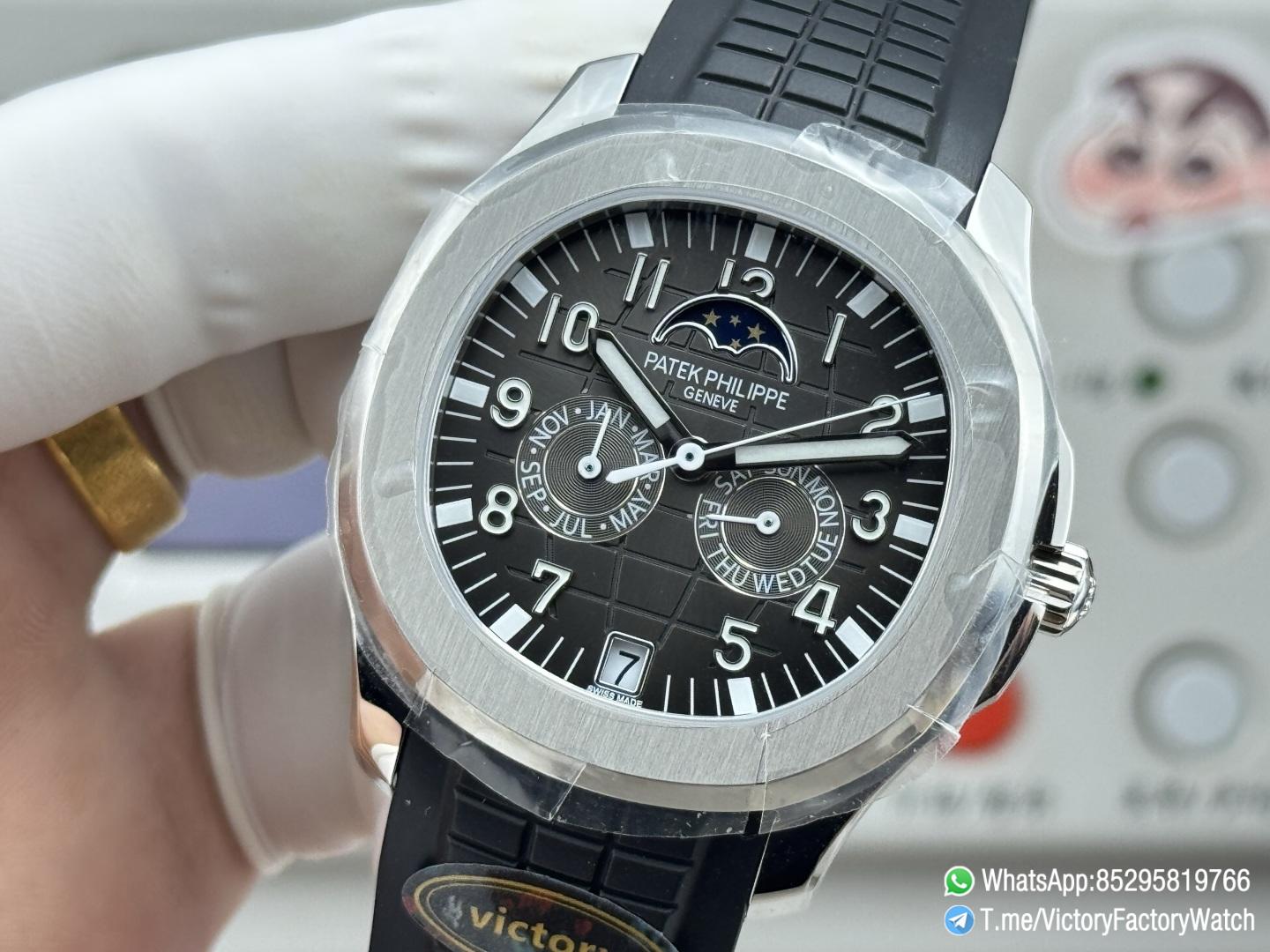 Victory Factory Watches Aquanaut Annual Calendar 5261 Complicated Gray Dial 316L Steel Metal DanDong 324 Movement 05 Victory Factory Watches Aquanaut Annual Calendar 5261 Complicated Gray Dial 316L Steel Metal DanDong 324 Movement 05