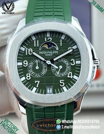 Victory Factory Watches Aquanaut Annual Calendar 5261 Complicated Green Dial 316L Steel Metal DanDong 324 Movement 00